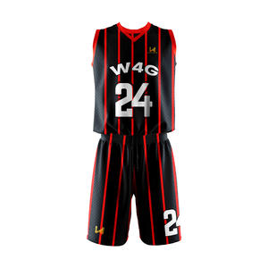 Ensemble d'uniformes de basketball pour hommes avec logo personnalisé, imprimé par sublimation, 100 % polyester, respirant, anti-humidité, coupe athlétique - Product Image 5
