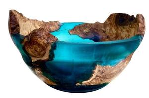 Tazón de Madera y Resina Epoxi Hecho a Mano por Artesanos, Libre de BPA, Ecológico, Decoración de Hogar de Lujo, Regalo para Restaurantes y Hoteles - Product Image 4