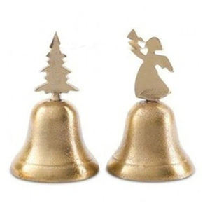 Campanas Navideñas de Acero Inoxidable con un Diseño Magnífico, Color Rojo Brillante, Decoración para la Temporada Festiva, Adorno para Árbol de Navidad Sublimable - Product Image 3