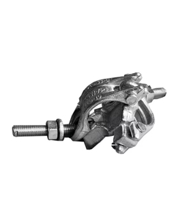EN74 échafaudages fixes industriels Double coupleur argent galvanisé en acier forgé coupleurs de serrage pour les bâtiments de construction - Product Image 6