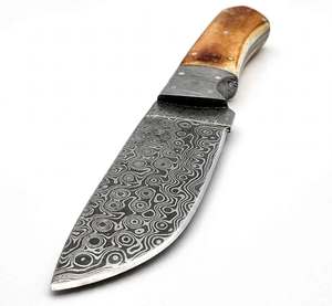 Cuchillo Decorativo Artesanal de Acero de Damasco con Mango de Hueso de Camello Personalizado - Product Image 5