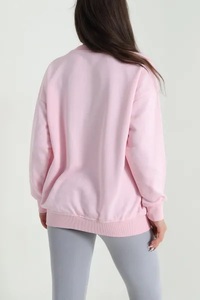 EVER GLOW <b>Women's</b> High Street Style Winter 100% Cotton Fleece Lined Breathable Windproof Quick Dry <b>Hoodie</b> Custom Heat-Transfer - Product Image 4