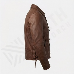 Vestes en cuir pour hommes NAI-0536B, style motard, vêtements de protection pour la moto, vente en gros, couleur personnalisable - Product Image 3