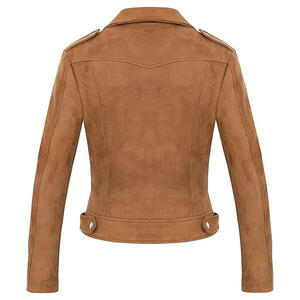 Veste en daim pour femme, toucher doux, vêtement d'extérieur de luxe, coupe ajustée, manteau d'hiver tendance, fabrication sur mesure OEM, vente en gros - Product Image 6