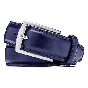 <b>Mens</b> Double Sided Cow Hide Leather Casual <b>Belt</b> Pin Buckle Customized <b>Reversible</b> 120cm Durable Adjustable Steel Buckle - Product Image 1