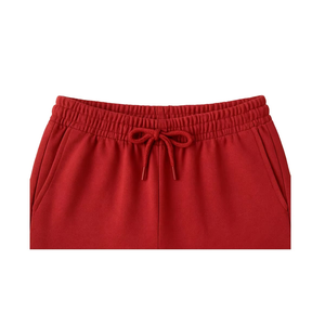 <b>Men</b>’s <b>Red</b> Sweat <b>Shorts</b> Cotton Fleece Athletic Gym Casual Drawstring Sports <b>Shorts</b> with Back Pockets - Product Image 3