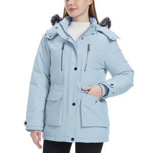 Men's Autumn Regular Canvas Parka <b>Jacket</b> Waterproof Hood <b>Fleece</b> Fur Outdoor Overcoat <b>Thick</b> Zipper Closure Reversible Breathable - Product Image 3