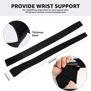 Fabricant de sangles de musculation en cuir personnalisées avec logo pour la musculation - Product Image 1