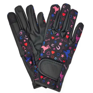 Gants de polo en cuir, gants de sport durables, vente en gros, gants d'équitation, gants de vélo, gants noirs - Product Image 2