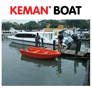 Bateau en polyéthylène Keman 3,5 mètres |   Compatible avec les moteurs hors-bord de 15 à 25 CV, pour bateaux de pêche, bateaux de sauvetage, haute durabilité - Product Image 2