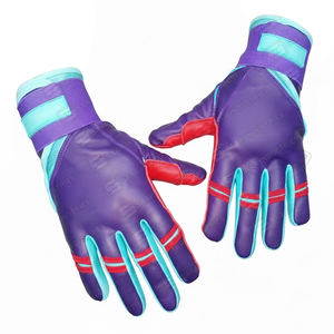 Gants de frappe de baseball/softball en cuir au prix de gros pour adultes, jeunes, entraînement professionnel avec options de manchettes longues et courtes - Product Image 1