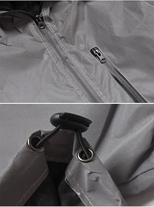 <b>Men's</b> Hooded Windbreaker <b>Jacket</b> <b>Canvas</b> Washed Winter Waterproof Breathable Casual Solid Color Thin Outerwear High Street - Product Image 4