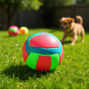Pelota de Voleibol Fluorescente de Espuma de Goma Yommy de 6.3 cm, Juguete para Mascotas - Product Image 3