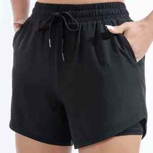 Shorts de sport pour femmes à taille haute, respirants, écologiques, personnalisables avec logo, séchage rapide, pour fitness, course et yoga – Vente en gros - Product Image 6