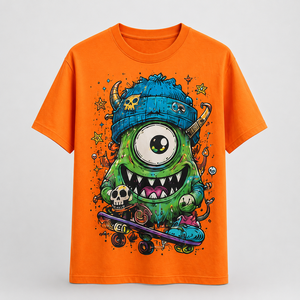 Camiseta Personalizada de Algodón 220GSM con Estampado DTG, Estilo Oversize con Hombros Caídos, Diseño Gráfico Urbano, Marca Privada OEM - Product Image 4