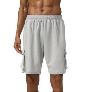 Pantalones Cortos Deportivos Casuales de Verano para Hombre, de Algodón, Poliéster y Elastano, Transpirables, de Secado Rápido, Estilo Cargo, con Cordón Ajustable - Product Image 1