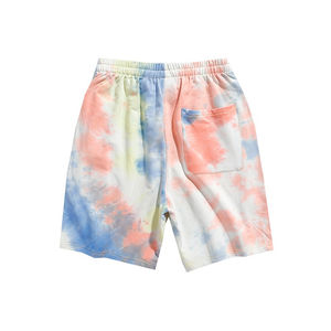 Pantalones Cortos Tie Dye para Hombre, Estampado Colorido Vintage, Casuales, para Playa o Gimnasio, con Bolsillos, Cordón Ajustable, Transpirables, en Oferta - Product Image 2