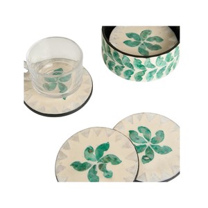 Elegant Shell Inlay <b>Drink</b> <b>Coasters</b> for Home Decor - Product Image 3