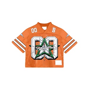 Men's Boxy T-Shirt Customised <b>Athletic</b> Polyester Mesh Fan Jersey With Oversized Cropped Printed Logo Street Wear Jerseys - Product Image 3