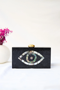 Bolso de mano de resina de diseño, hecho a mano con epoxi y acrílico, para novias, cócteles y eventos. - Product Image 6