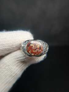 Sterling Silver 925 Boho Mixed Stone <b>Ring</b> Size 9 5 Handmade Gemstone <b>Ring</b> Statement Jewelry Gift Women - Product Image 5