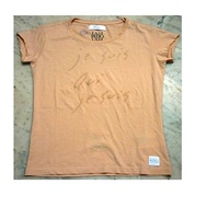 T-shirt d'été personnalisé pour femme de qualité supérieure, 100 % coton, manches courtes, tricoté, imprimé délavé aux enzymes, décontracté, en promotion, Inde