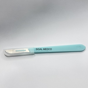 SIGAL MEDCO Mango de Bisturí Desechable de Plástico de Grado Médico Clase I, Hoja Quirúrgica Manual de Un Solo Uso, Estéril, Certificado CE - Product Image 4