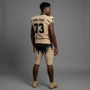 Nouveauté, uniformes de football américain à motifs multiples, 100% polyester, impression par sublimation, séchage rapide, couleurs personnalisées, numéro de joueur - Product Image 2
