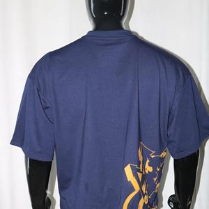 T-shirt streetwear bleu marine, poids lourd 300 GSM, 100% coton, impression sérigraphique, tailles américaines, impression intégrale, URBAN PRODUCTION - Product Image 6