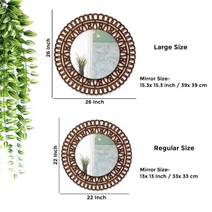 Scandinavian Frameless Beveled Asymmetrical Shape <b>Bathroom</b> Wall Mirror Modern Decorative Premium Glass 4mm Thick Wall <b>Plug</b> - Product Image 5
