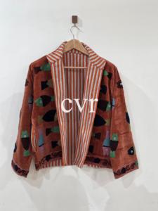 Outerwear Suzani Velvet Jacket Boho Embroidered Handmade Velvet Suzani Eco-Friendly Women's Luxury <b>Coat</b> Winter for Party Wear - Product Image 4