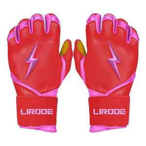 Guantes de Béisbol Personalizados de Piel de Cabra de Primera Calidad con Logotipo, Ambidiestros, con Cierre de Velcro - Product Image 3