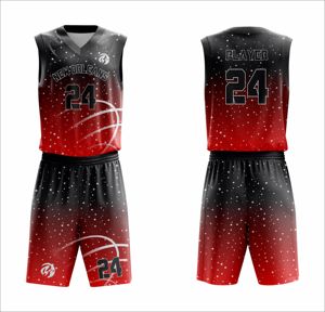 Breathable Printed Competition Training Basketball Jersey Durable Lightweight Premium <b>Athletic</b> Club Customizable 100% Polyester - Product Image 1