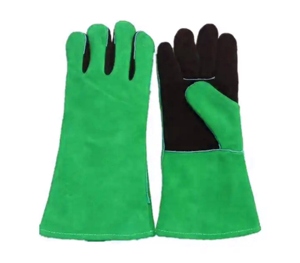 Gants de soudage en cuir de vachette renforcé, respirants, résistants à la chaleur et aux étincelles, pour travaux de construction - Product Image 3