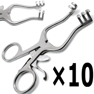 10 Piezas de Retractores Quirúrgicos Weitlaner de 4.5 Pulgadas, con Punta Roma, 3x2 Puntas, Instrumentos Veterinarios - Product Image 3