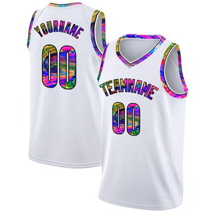 Custom Round Neck Basketball Jersey Sublimation Tops Men's Quick Dry <b>Mesh</b> Personalized Logo Basketball Shirts - Product Image 4