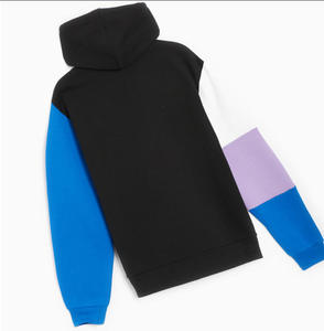 Sudaderas con Capucha de Algodón con Cordón y Logotipo Personalizado de Alta Calidad, Unisex, en Bloques de Color para Hombre - Product Image 2