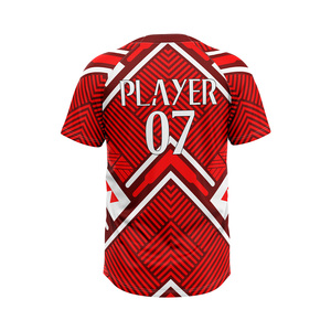 Maillots de baseball personnalisés pour adultes, 100% polyester, respirants, séchage rapide, positions de logo personnalisées, service OEM/ODM, maillots de haute qualité - Product Image 6