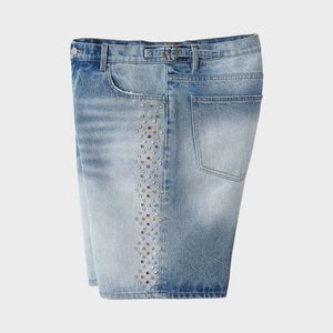 Comfortable Men Rhinestone Short Breathable Hot Selling Light Weight Reasonable Rate Men Rhinestone Short With Latest Designs - Product Image 3