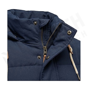 Hooded <b>Quilted</b> Jacket Winter Windproof Full Sleeve Solid Color Thick Polyester Filling Regular Length <b>Single</b> Breasted - Product Image 4