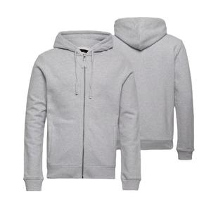 Sudadera con capucha personalizada para hombre, al por mayor, de algodón grueso, lisa, con cremallera completa, para ropa urbana y casual. - Product Image 1