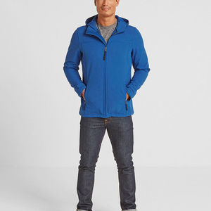 Hooded Softshell <b>Jacket</b> Men All Season Weatherproof Wind Resistant Fleece Lined Outdoor Travel Coat Wholesale Custom Bulk Orders - Product Image 2