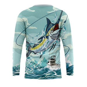 Sweat à capuche de pêche pour homme en fibre de polyester avec motif logo personnalisé, manches longues, UPF50+, protection UV, séchage rapide, performance, camouflage - Product Image 2