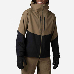 Latest Fashion Casual Men's ZIP Collar Hooded Softshell Winter Ski <b>Jackets</b> Waterproof Breathable Windproof Custom Colors - Product Image 3