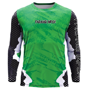 เสื้อตกปลาแบบสั่งทำพิเศษ สีน้ำเงินลายแตก แห้งเร็ว ป้องกันแสงแดด UPF 50 เสื้อผ้าสำหรับการผจญภัยตกปลาแซลมอนคิง ผลิตในแคนาดา - Product Image 4