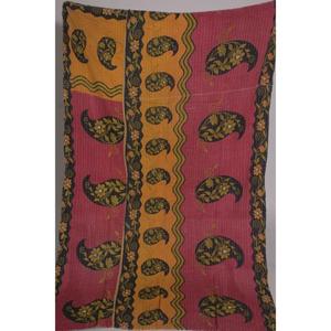 Colcha Kantha Gudri de Algodón Hecha a Mano, Reversible, Vintage, para Sofá, Cama o Decoración de Dormitorio - Product Image 2