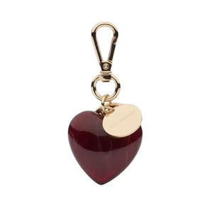 Latest Glossy Heart Keychain Gold Clip Resin <b>Charm</b> Key Holder Premium Car <b>Keyring</b> Romantic Stylish Gift Accessory - Product Image 1