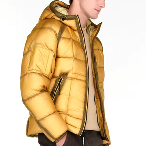Wholesale New Latest Design <b>Winter</b> Outdoor <b>Quilted</b> Puffer Men's Jacket Stand Up Collar Pullover Decorated Down Puffer Jacket - Product Image 6