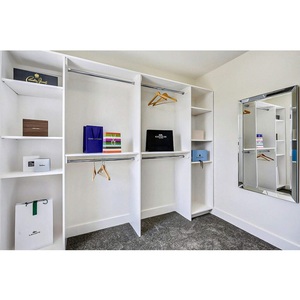 Armario Vestidor Personalizado, Sistema de Almacenamiento de Ropa para Dormitorio Blanco, Muebles CANA Modernos para Uso en Hoteles, Armario Abierto de Alta Calidad - Product Image 3