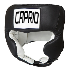 Protège-tête de boxe noir et blanc personnalisé, équipement de protection haut de gamme pour la boxe, le MMA, le Muay Thai, le kickboxing et les arts martiaux - Product Image 3